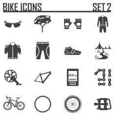 bike icon vector illustration N2