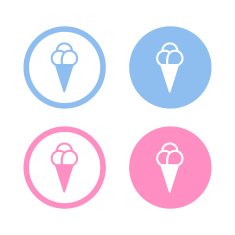 Vector ice cream icon Illustration EPS10