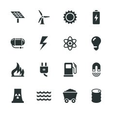 Energy Silhouette Icons