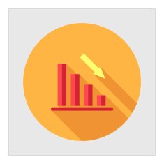 Declining bar chart free image download