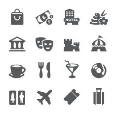 Mobico icons - Travel and Leisure
