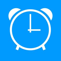 clock icon vector illustration Flat design style