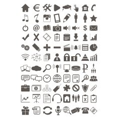 Webdesign flat icons set