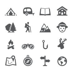 Mobico icons - Tourism and Camping