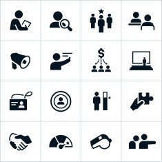 Black Human Resources Icons