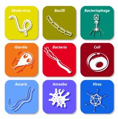 pathogen icons long shadow