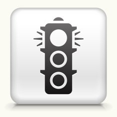 Square Button with Stop Light