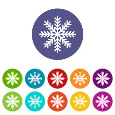 Snowflake flat icon