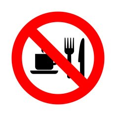 No eat drink icon Vector EPS10 free image download