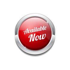 Available Now Glossy Shiny Circular Vector Button N6