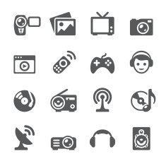 Mobico icons &mdash; Entertainment and media