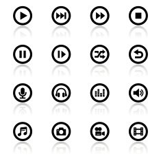Black & White Icons Set N9
