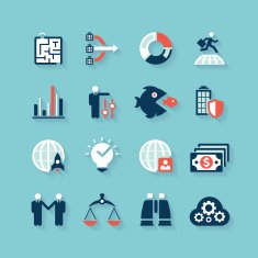 Global Business Icon set N6