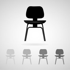 Chair icon great for any use Vector EPS10