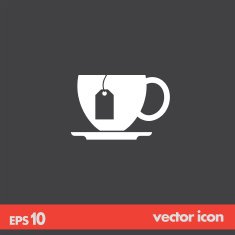 cup with tea vector icon N2