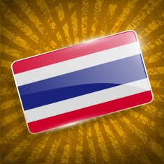 Flag of Thailand with old texture