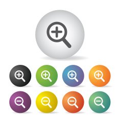magnifier icon set