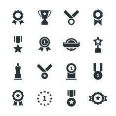 Award Silhouette Icons