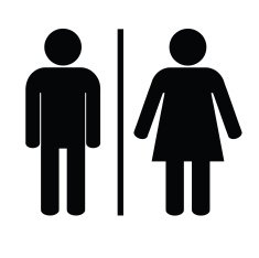 man and woman icon vector