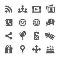 Mobico icons &mdash; Social entertainment
