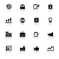 Black & White Icons Set N12