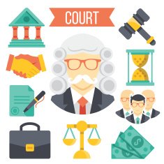 Law and Justice Icons Set N3