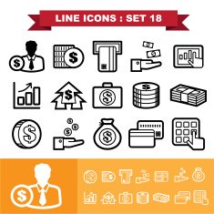 Line icons set 18
