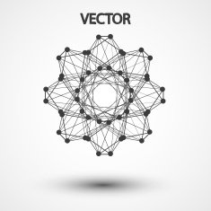 Wireframe polygonal elements eps10 N2