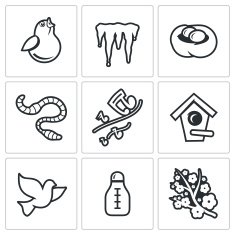 Spring mood Icons Vector Illustration N2