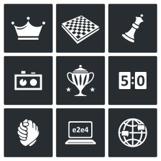 Chess icons Vector Illustration