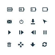 Device icons set N2