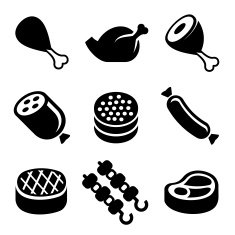 Meat Icons Set