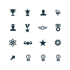 Award Icons Set N8