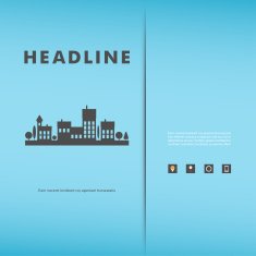 Vector design of black silhouette cityscape eps