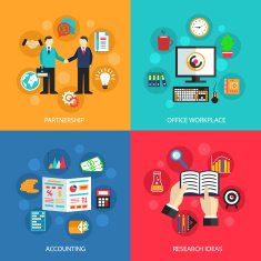 Business office work concept