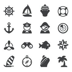 Sailing Nautical Icons