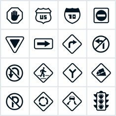 Road and Pedestrian Signs