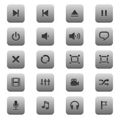 Media Interface Buttons (Titanium Series) N2