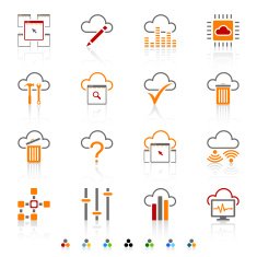 cloud computing icons N17
