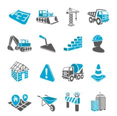 3D Construction Icons