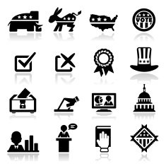 Icons set Election
