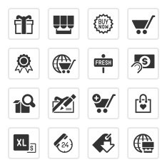 Online shopping icons N6