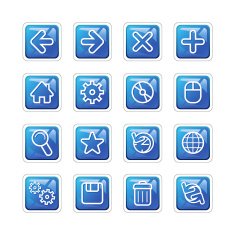 Web Icons - Dark Blue free image download