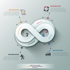 Modern infographic option banner N44