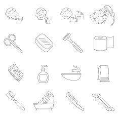 Hygiene Icons Outline
