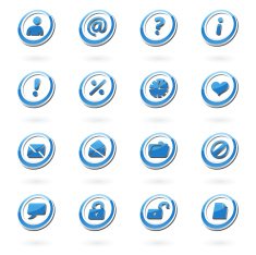 Web Icons 2 - Blue Elipses