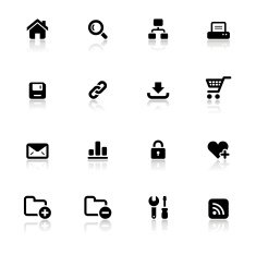 Black & White Icons Set N19