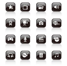 Square Icons Set N8