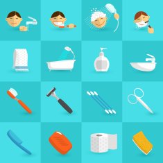 Hygiene Icons Flat N2