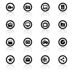 Black & White Icons Set N20